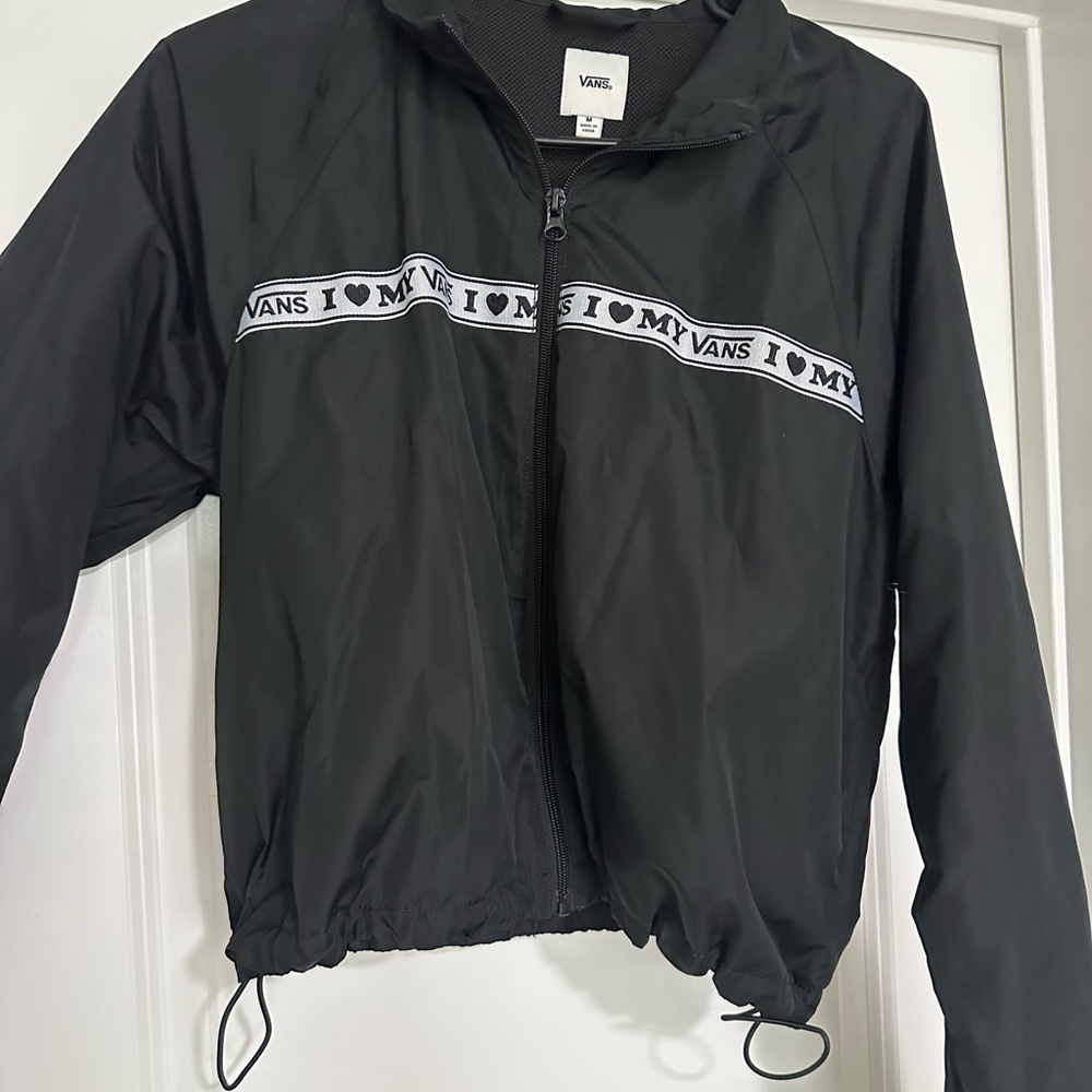 Vans Black Logo Windbreaker